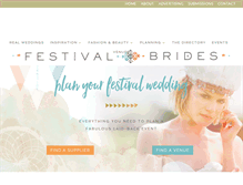 Tablet Screenshot of festivalbrides.co.uk